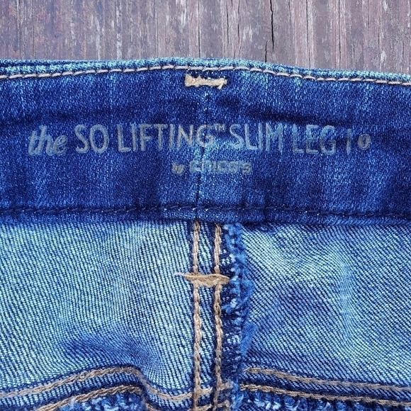 Chico's So Lifting Slim Leg Denim Blue Jeans Women's Small (4) Pants Sandblast - Picture 6 of 8